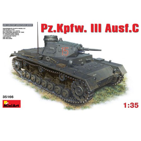 Maquette de Char en plastique Pz.Kpfw. III Ausf.C 1/35