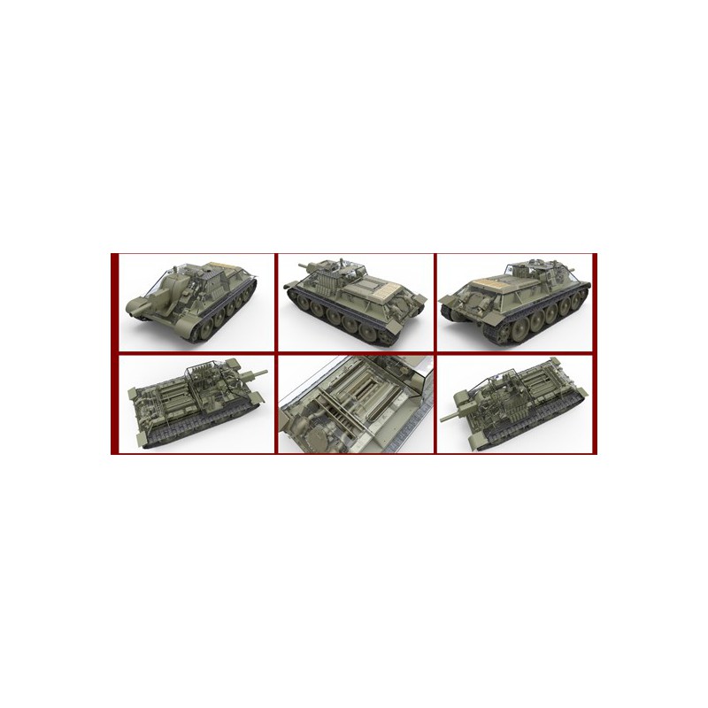 Maquette de Char en plastique SU-122 Early 1/35 Full Int.