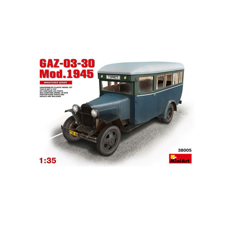 Maquette de camion en plastique GAZ 03 30 Mod 1945 1/35 Maquette de camion en plastique GAZ 03 30 Mod 1945 1/35