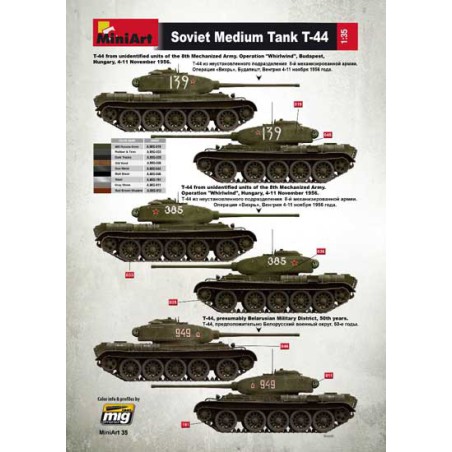 T-44 SOVIET 1/35 plastic tank model | Scientific-MHD