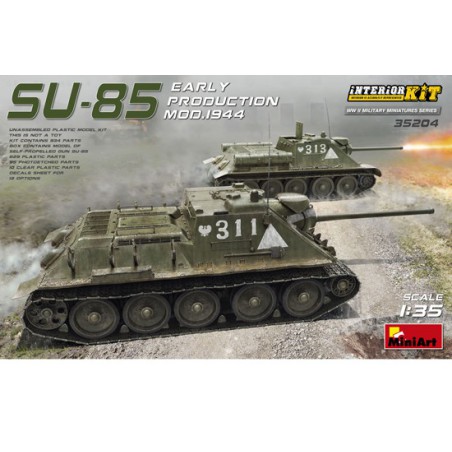 SU-85 plastic tank model 1944 int. 1/35 kit | Scientific-MHD