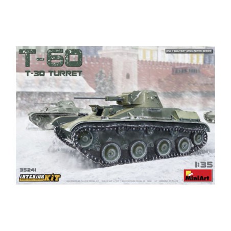 Maquette de Char en plastique T-60 (T-30 Turret) INTERIOR KIT