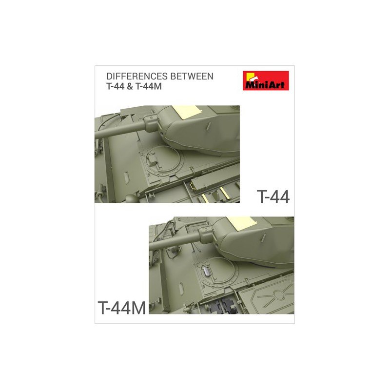 Maquette de Char en plastique T-44M Soviet Tank 1/35