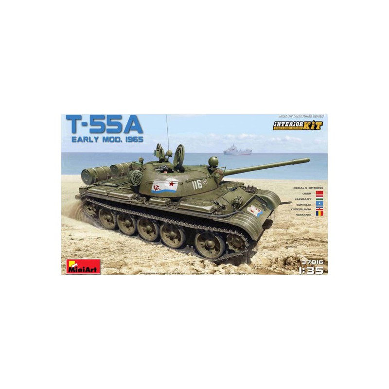 Maquette de Char en plastique T-55A Early Mod. 1965. Interior Kit