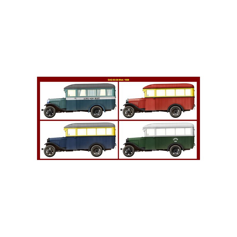 Maquette de camion en plastique GAZ 03 30 Mod 1945 1/35 Maquette de camion en plastique GAZ 03 30 Mod 1945 1/35