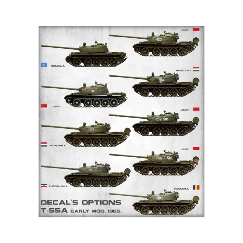 Maquette de Char en plastique T-55A Early Mod. 1965. Interior Kit