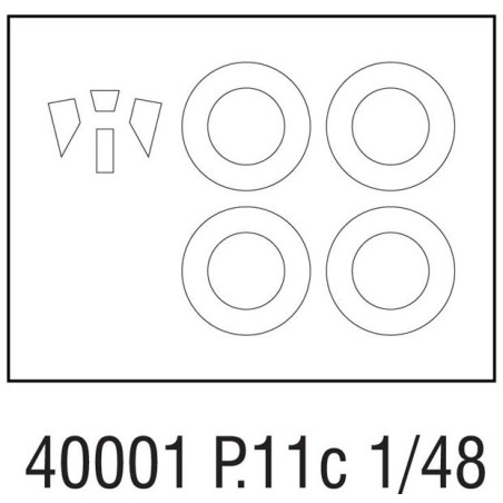 Maquette d'avion en plastique PZL P.11c Expert Set 1/48