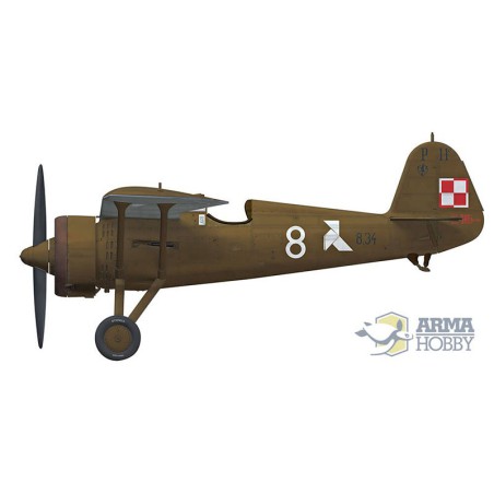 Maquette d'avion en plastique PZL P.11c Model Kit 1/48