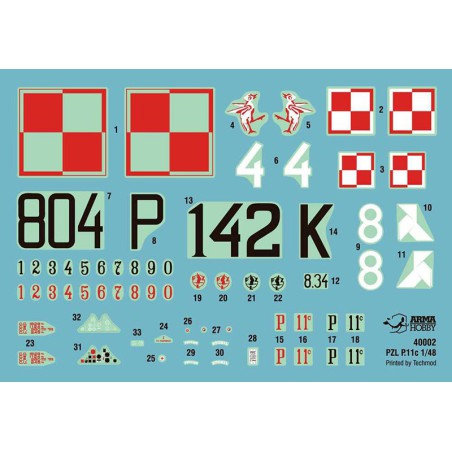 PZL plastic plane model p.11c Model Kit 1/48 | Scientific-MHD