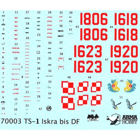 Plastic plane model TS-11 Iskra Expert Set | Scientific-MHD