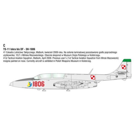 Plastic plane model TS-11 Iskra Expert Set | Scientific-MHD