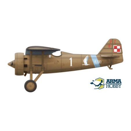 Maquette d'avion en plastique PZL P.7a Expert set 1/72