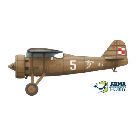 Maquette d'avion en plastique PZL P.7a Expert set 1/72