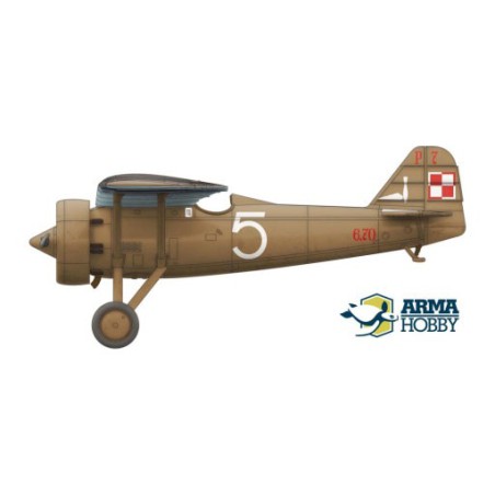 Maquette d'avion en plastique PZL P.7a Expert set 1/72