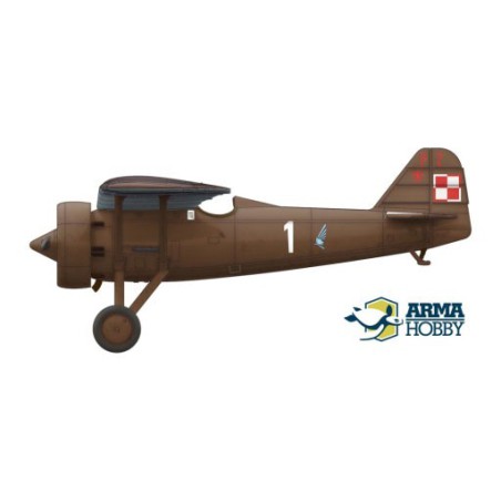 PZL Plastikflugzeugmodell P.7A Experte Set 1/72 | Scientific-MHD