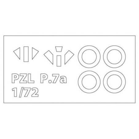 Maquette d'avion en plastique PZL P.7a Expert set 1/72