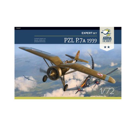 PZL plastic plane model p.7a expert set 1939 1/72 | Scientific-MHD