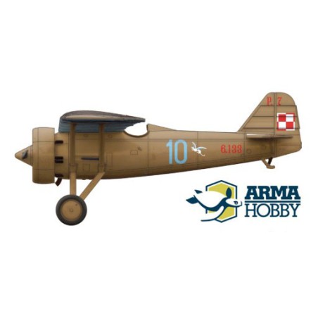 Maquette d'avion en plastique PZL P.7a Expert set 1939 1/72