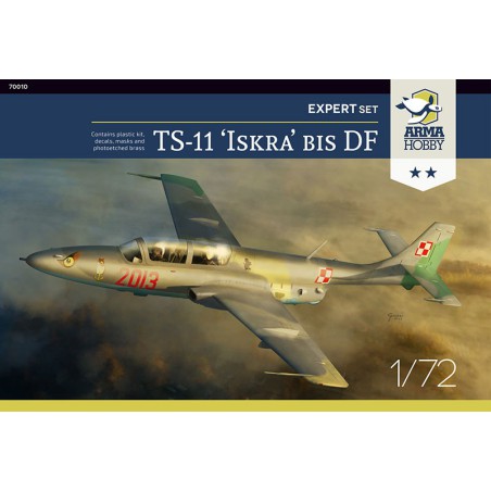 Maquette d'avion en plastique TS-11 Iskra bis DF Expert Set 1/72