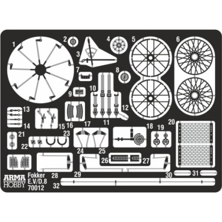 FOKKER E.V Plastic plane model Set 1/72 | Scientific-MHD