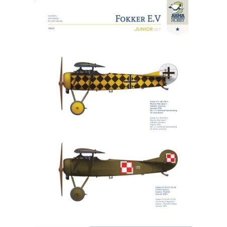 Plastic plastic model Fokker E.V Junior Set 1/72 | Scientific-MHD