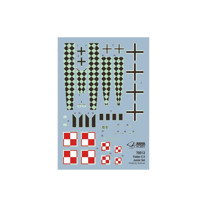 Maquette d'avion en plastique Fokker E.V Junior set 1/72