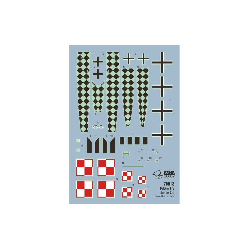 Maquette d'avion en plastique Fokker E.V Junior set 1/72