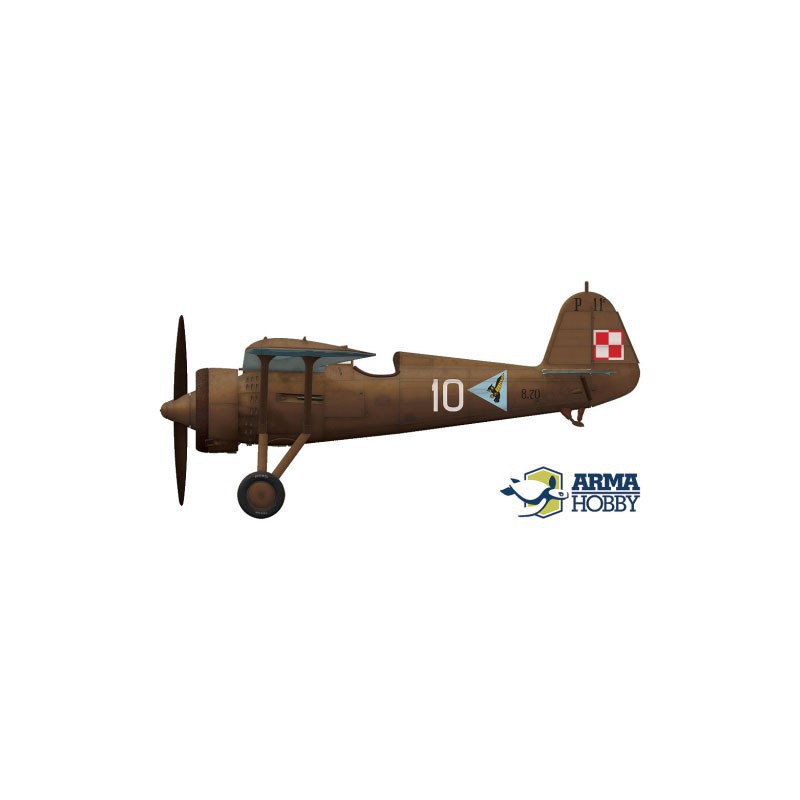 Maquette d'avion en plastique PZL P.11c Expert set 1/72