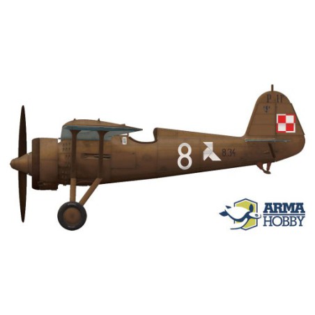 Maquette d'avion en plastique PZL P.11c Junior set 1/72