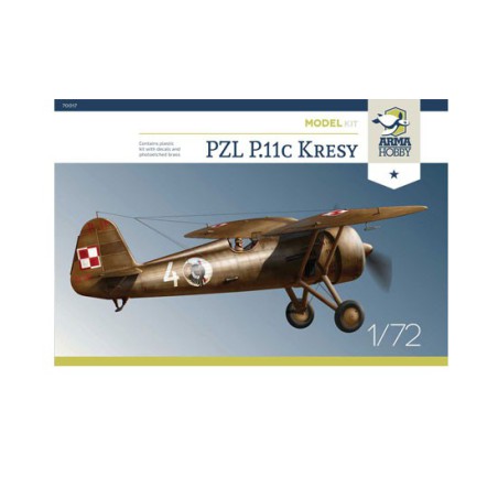 Maquette d'avion en plastique PZL P.11c Kresy Model kit 1/72