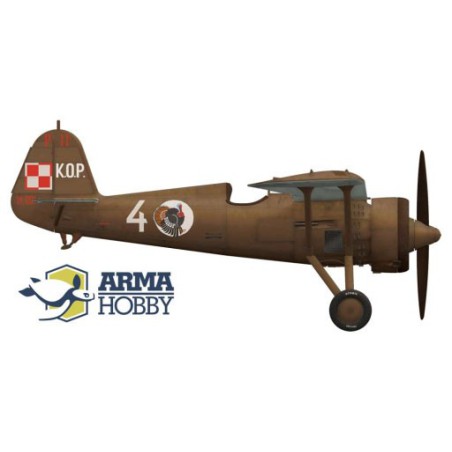 Maquette d'avion en plastique PZL P.11c Kresy Model kit 1/72