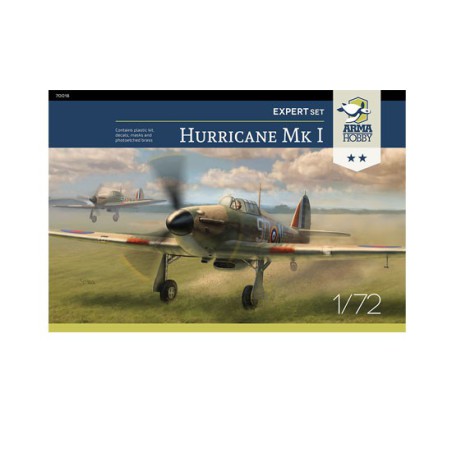 Maquette d'avion en plastique Hurricane Mk I Expert set 1/72
