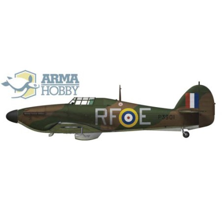 Maquette d'avion en plastique Hawker Hurricane Mk I Junior set 1/72