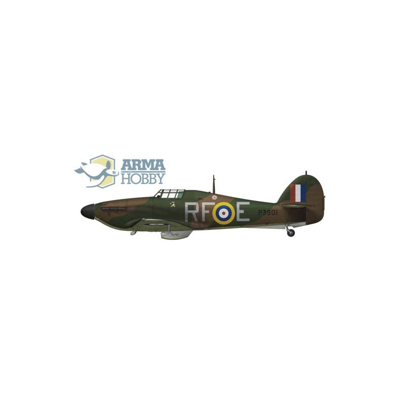 Maquette d'avion en plastique Hawker Hurricane Mk I Junior set 1/72