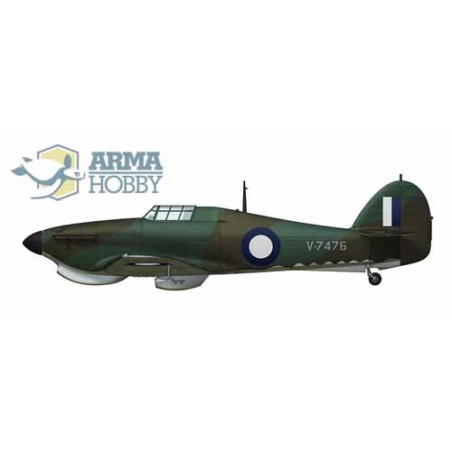 Maquette d'avion en plastique Hurricane Mk I Trop Model kit 1/72