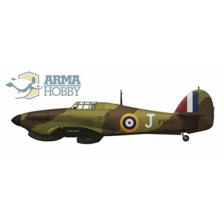 Maquette d'avion en plastique Hurricane Mk I Trop Model kit 1/72