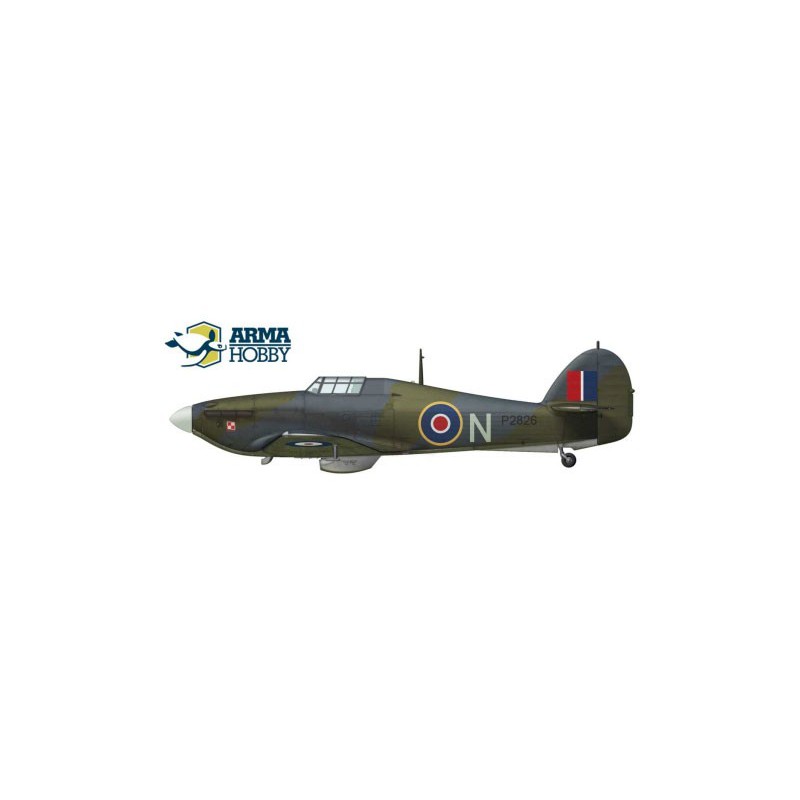 Maquette d'avion en plastique Hurricane Mk I Navy Model kit 1/72