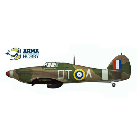 Maquette d'avion en plastique Hurricane Mk I Navy Battle of Britain 1/72