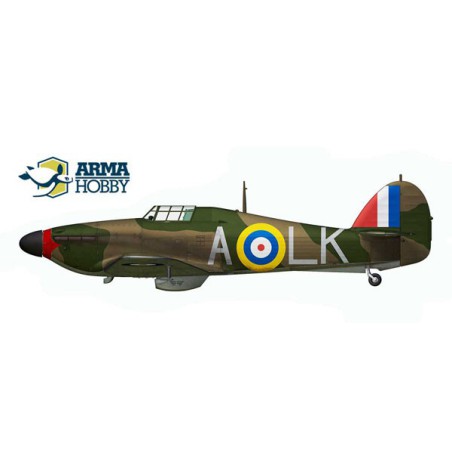 Hurricane plastic plane model MK I Navy Battle of Britain 1/72 | Scientific-MHD