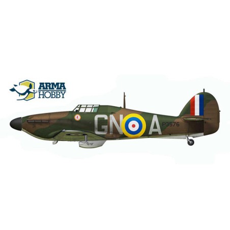 Hurricane plastic plane model MK I Navy Battle of Britain 1/72 | Scientific-MHD