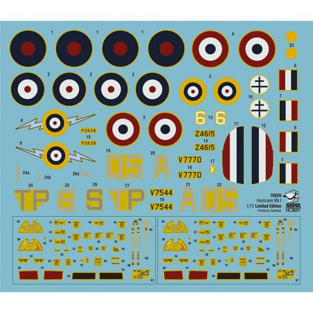 Hurricane Plastikflugzeug Modell Mk I Too French Limited Edition 1/72 | Scientific-MHD