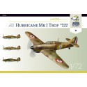 Maquette d'avion en plastique Hurricane Mk I trop French Limited Edition 1/72