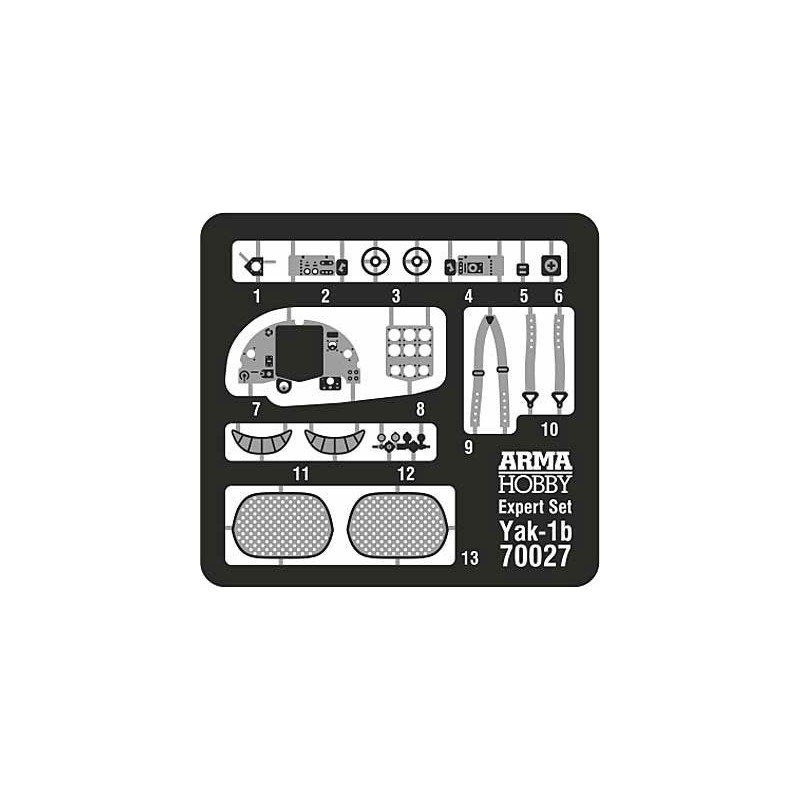 Maquette d'avion en plastique Yakovlev Yak-1b Expert set 1/72