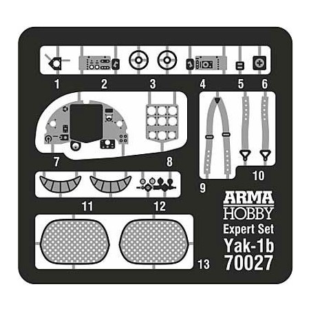 Maquette d'avion en plastique Yakovlev Yak-1b Expert set 1/72