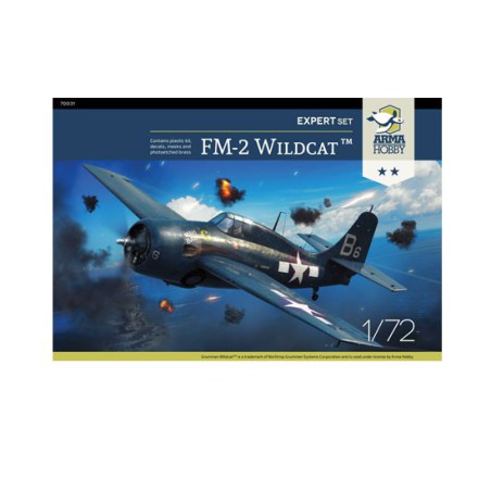 Maquette d'avion en plastique FM-2 Wildcat Expert Set 1/72