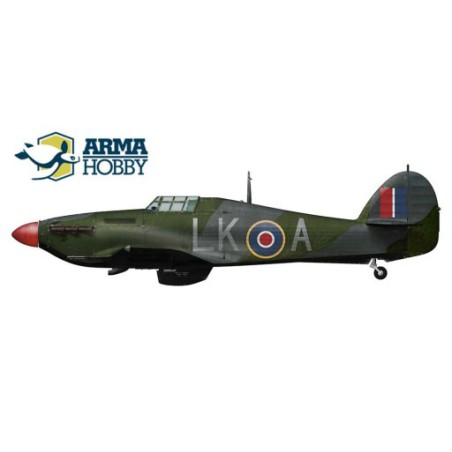 Maquette d'avion en plastique Hurricane Mk IIc Expert set 1/72