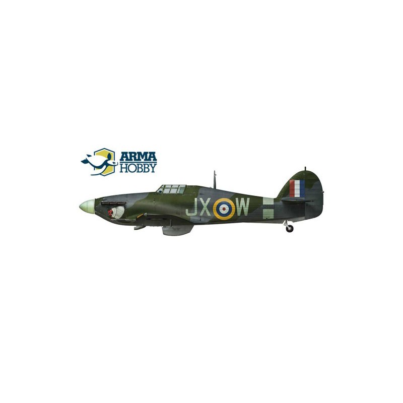 Maquette d'avion en plastique Hurricane Mk IIc Expert set 1/72