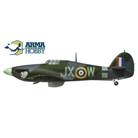 Maquette d'avion en plastique Hurricane Mk IIc Expert set 1/72