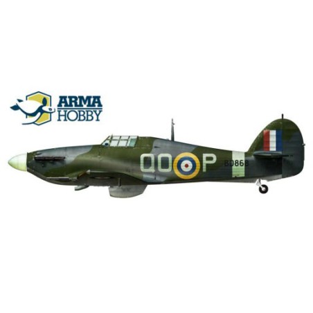 Maquette d'avion en plastique Hurricane Mk IIc Model kit 1/72