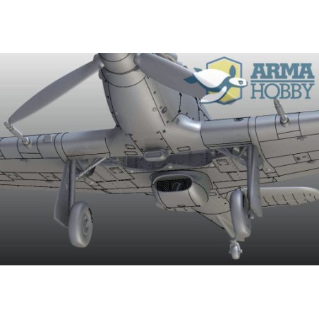 Maquette d'avion en plastique Hurricane Mk IIc Model kit 1/72